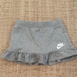 Nike Gray Cotton Ruffle Hem Girls Tennis Athletic Skort Skirt 3T